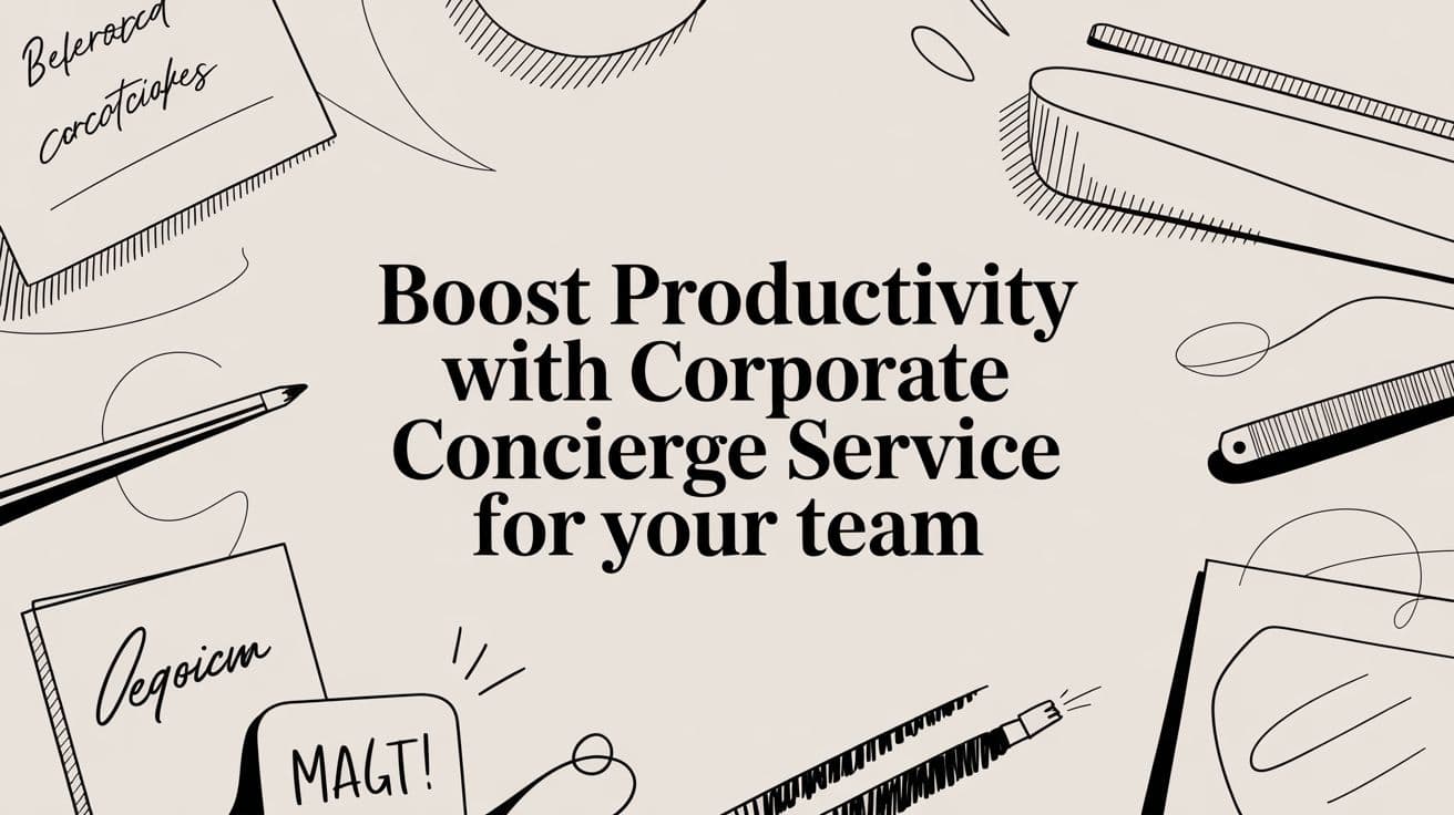 Boost Productivity with corporate concierge service for Your Team