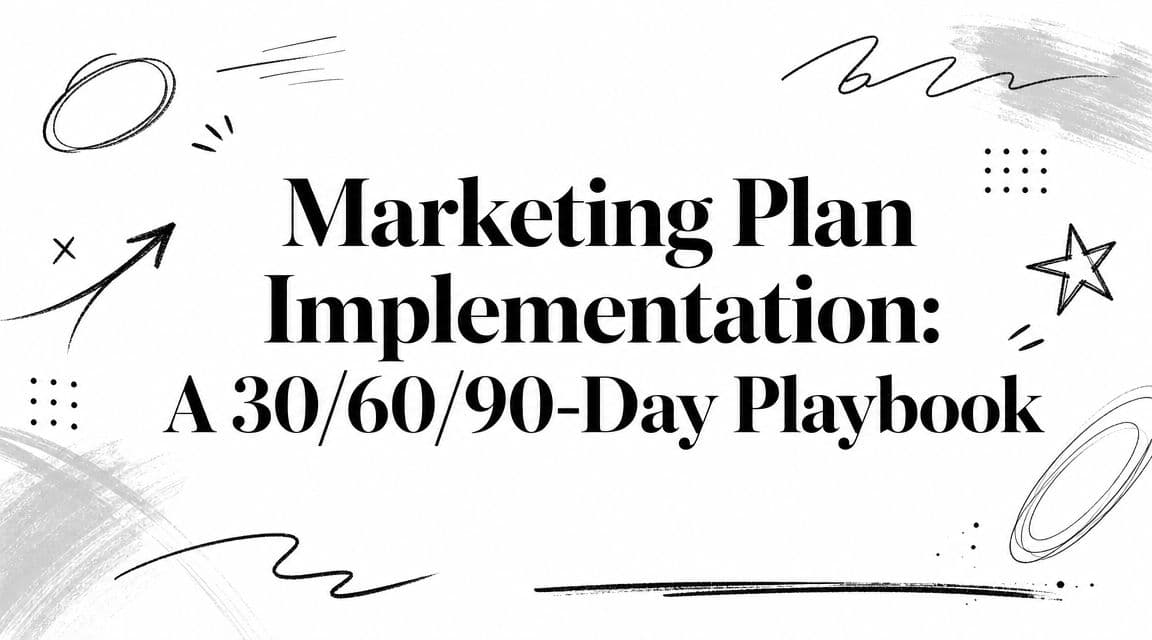 Marketing Plan Implementation: A 30/60/90-Day Playbook