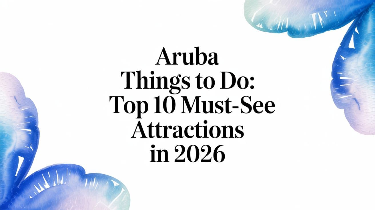 Aruba Things to Do: Top 10 Must-See Attractions in 2026