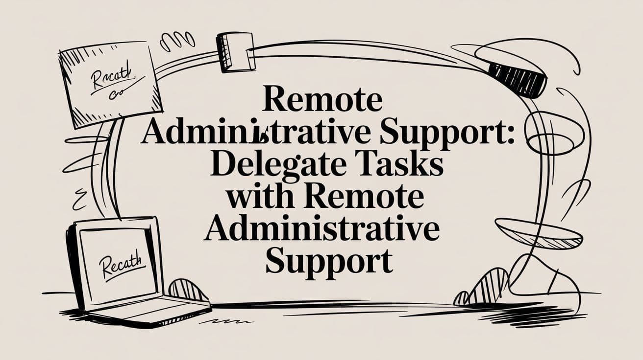 Remote Administrative Support: Delegate Tasks with remote administrative support