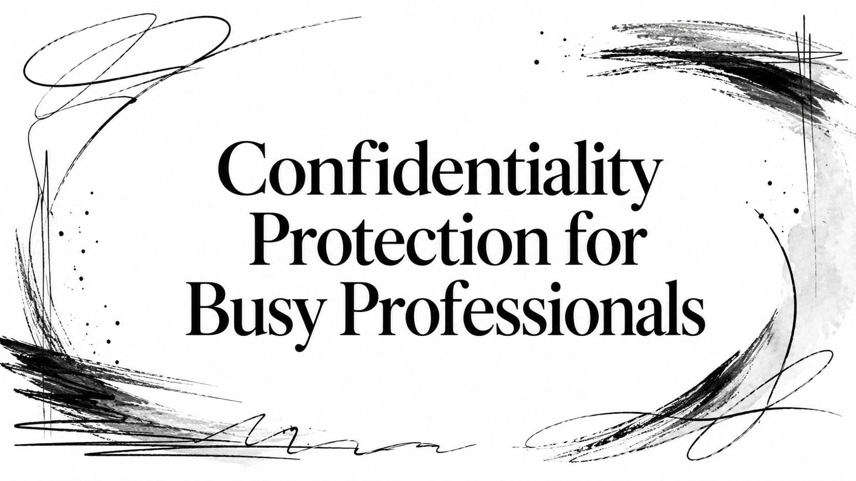 Confidentiality Protection for Busy Professionals
