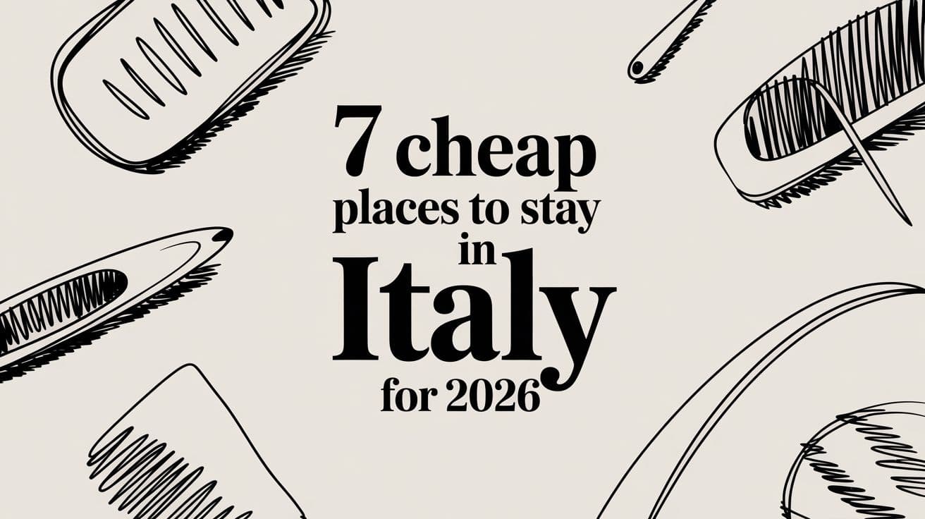 7 Cheap Places to Stay in Italy for 2026