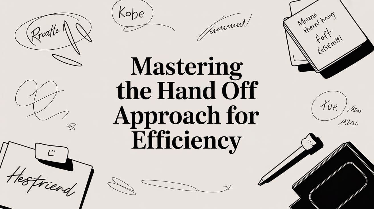 Mastering the Hand Off Approach for Efficiency