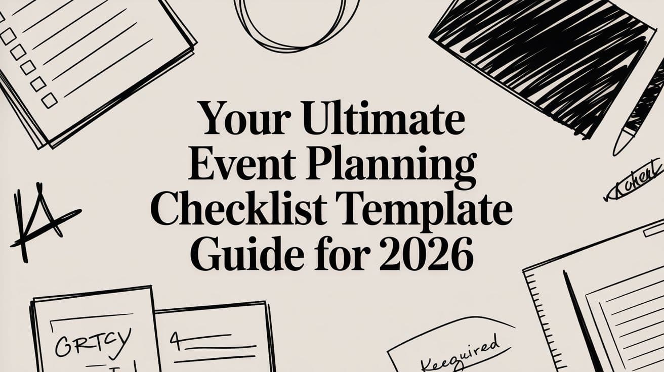 Your Ultimate Event Planning Checklist Template Guide for 2026