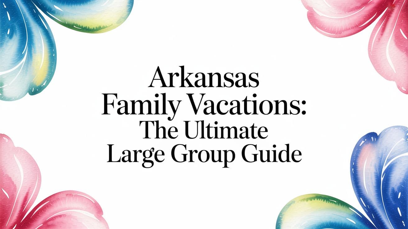 Arkansas Family Vacations: The Ultimate Large Group Guide