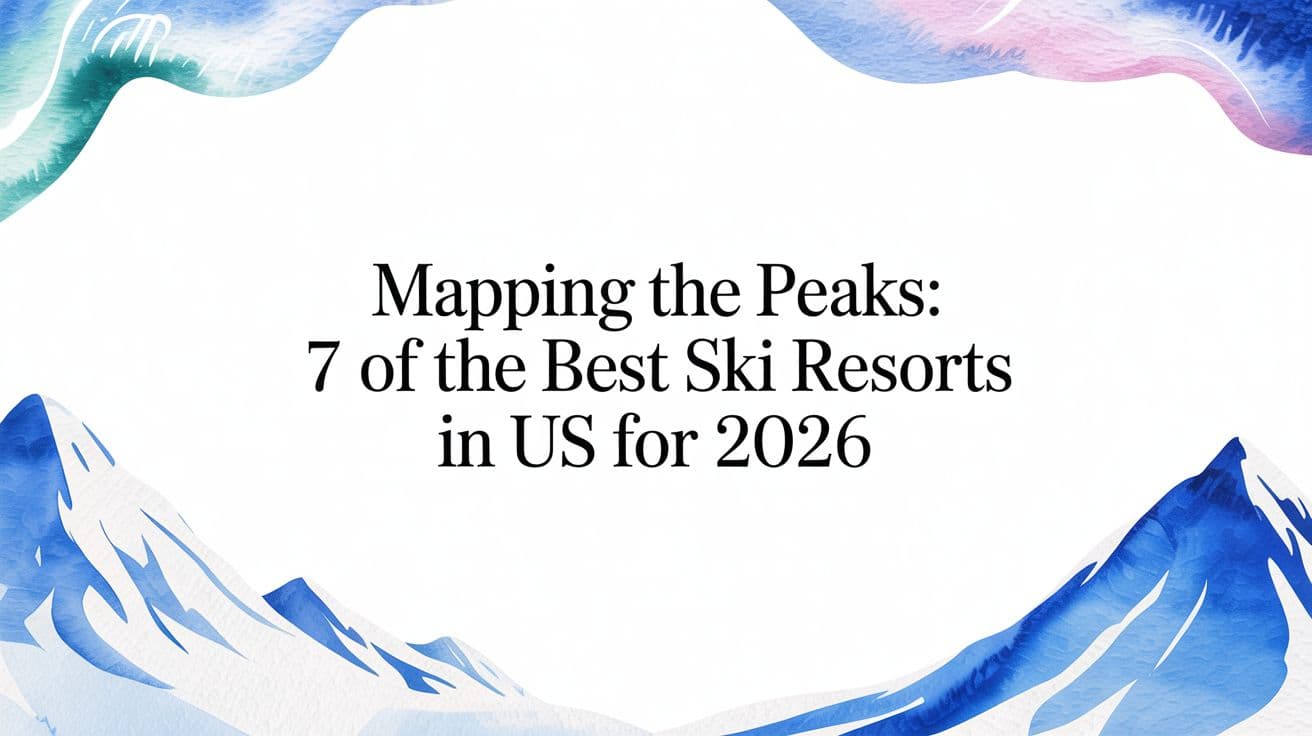 Mapping the Peaks: 7 of the Best Ski Resorts in US for 2026