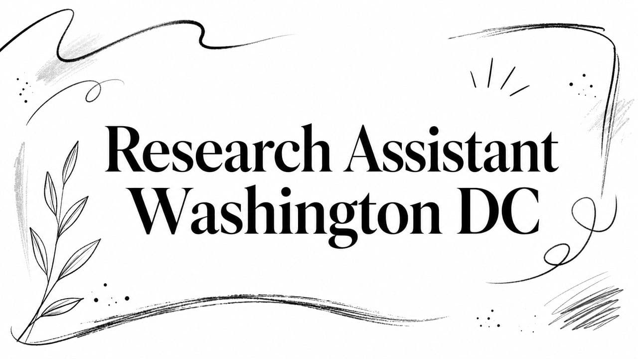 Research Assistant Washington DC