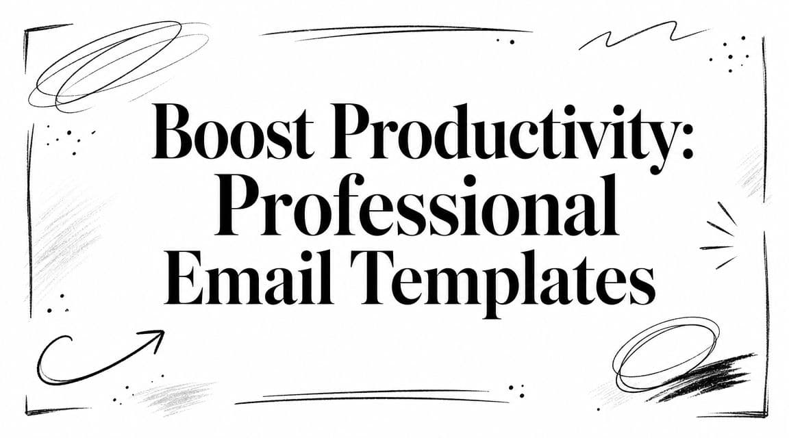 Boost Productivity: Professional Email Templates