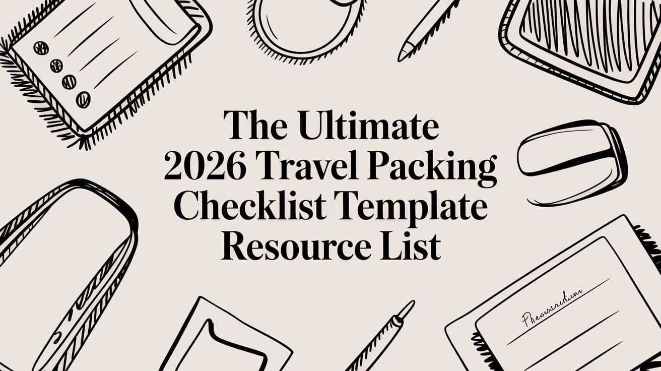 The Ultimate 2026 Travel Packing Checklist Template Resource List