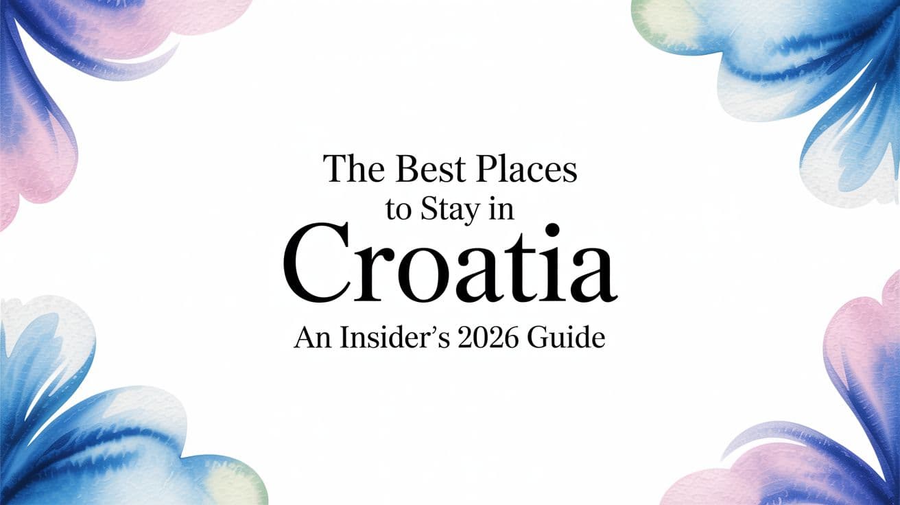 The Best Places to Stay in Croatia: An Insider's 2026 Guide