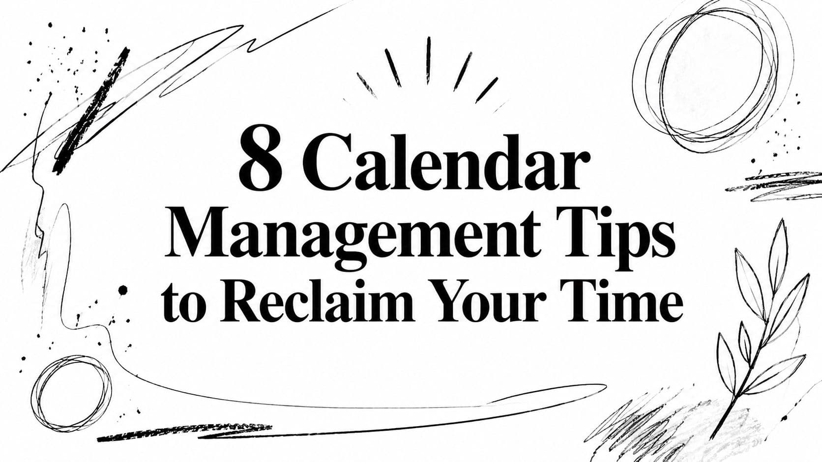 8 Calendar Management Tips to Reclaim Your Time