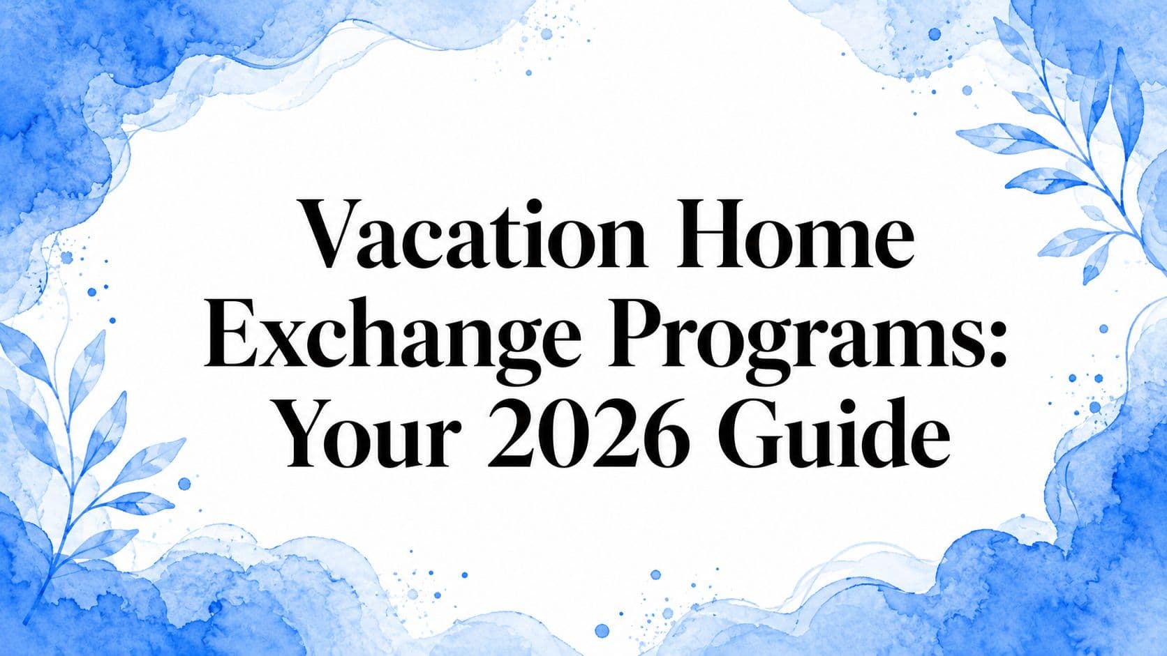 Vacation Home Exchange Programs: Your 2026 Guide