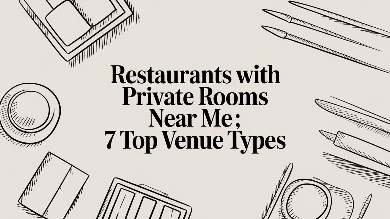 Restaurants With Private Rooms Near Me: 7 Top Venue Types