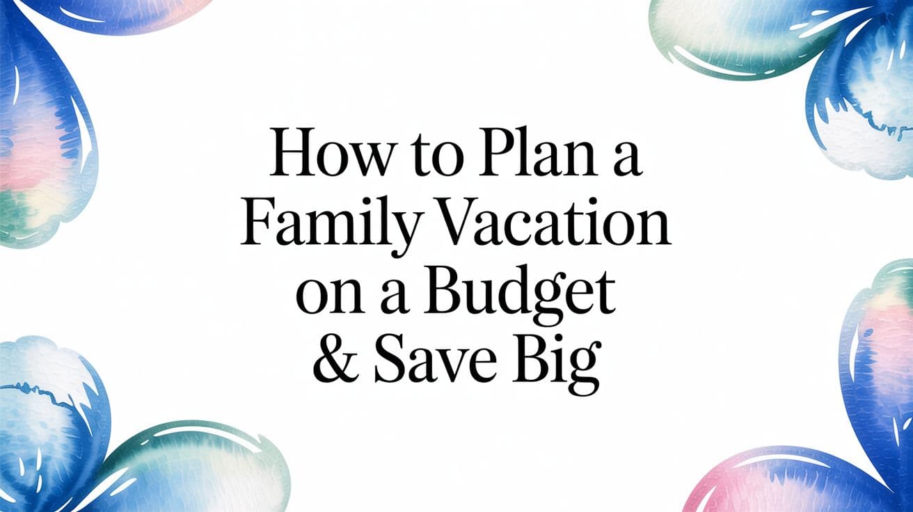 How To Plan A Family Vacation On A Budget & Save Big