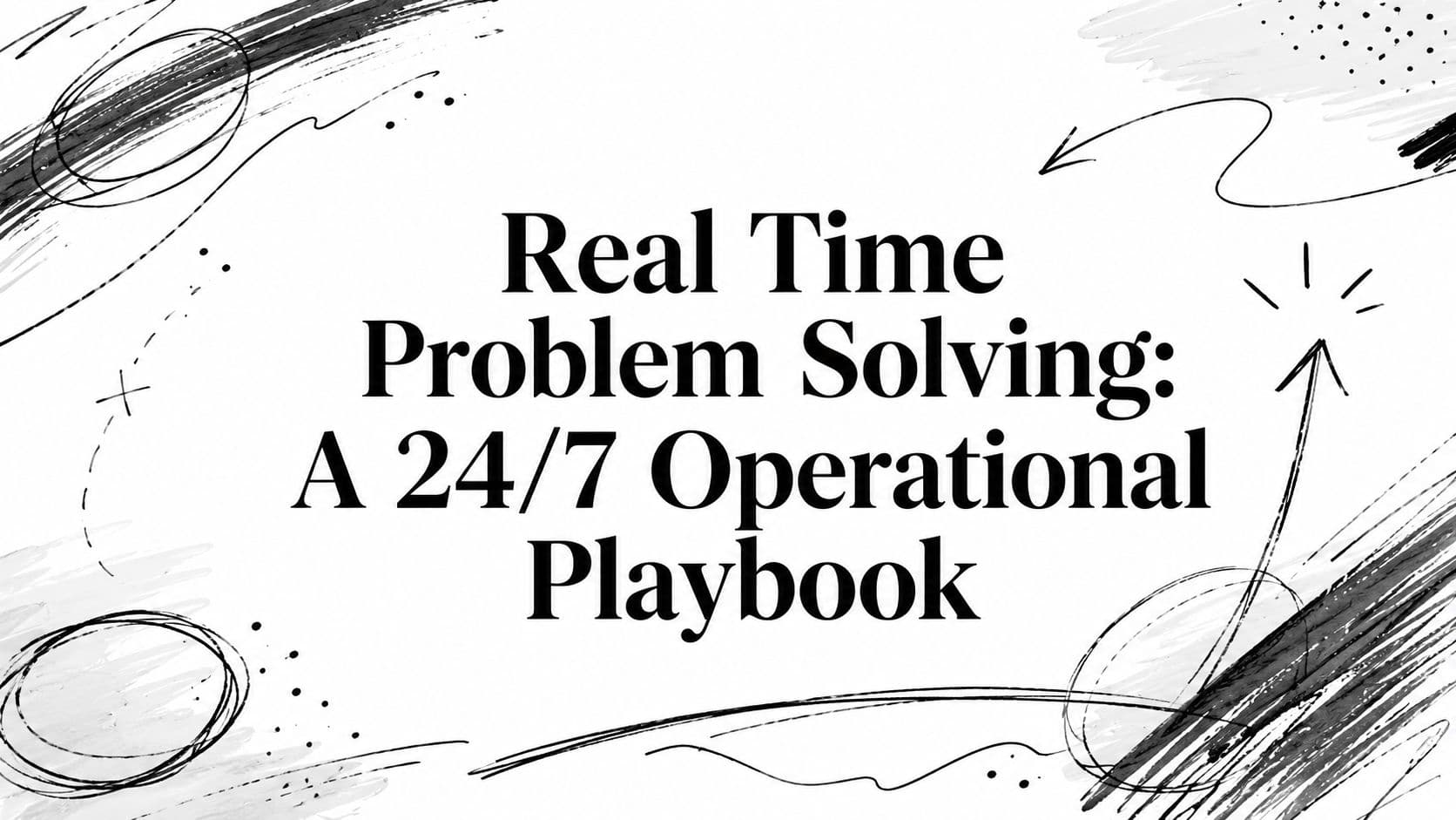 Real Time Problem Solving: A 24/7 Operational Playbook
