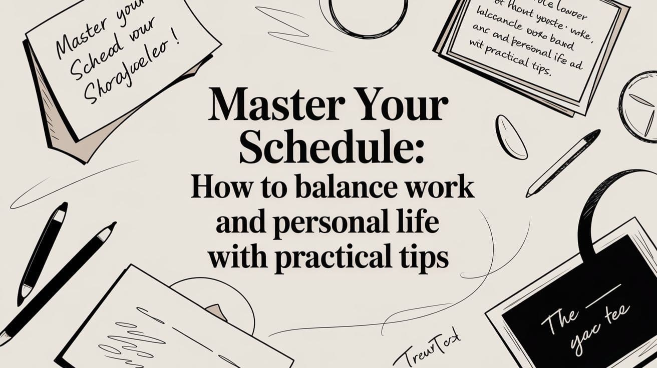 Master Your Schedule: how to balance work and personal life with practical tips