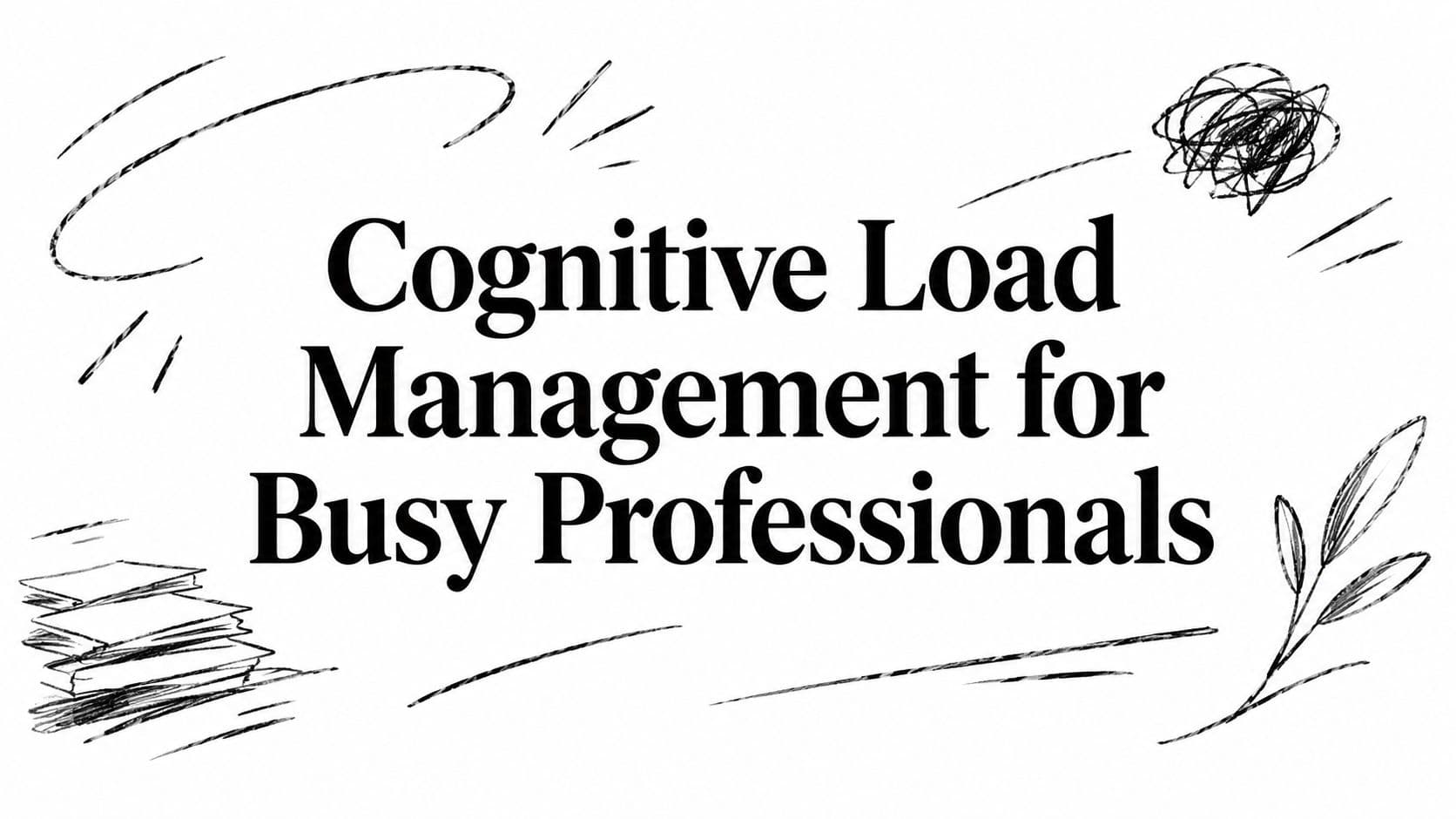 Cognitive Load Management for Busy Professionals