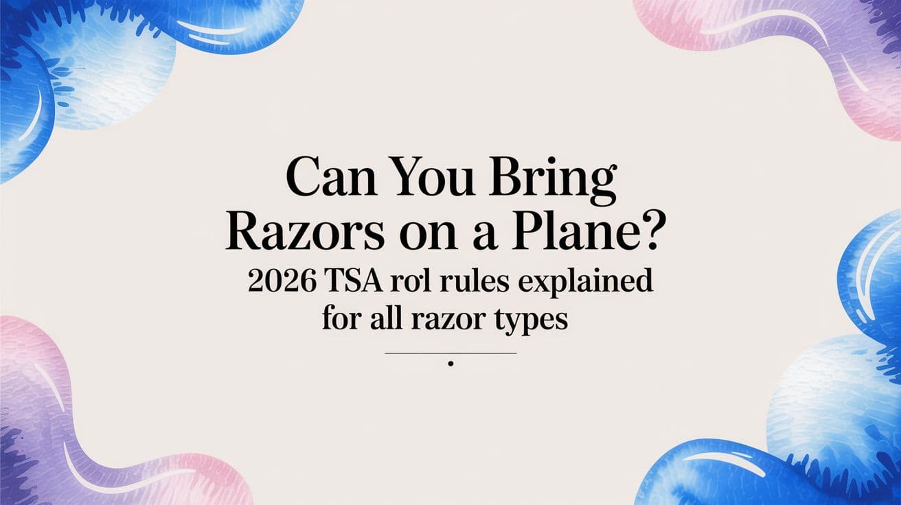Can you bring razors on a plane? 2026 TSA Rules Explained for All Razor Types