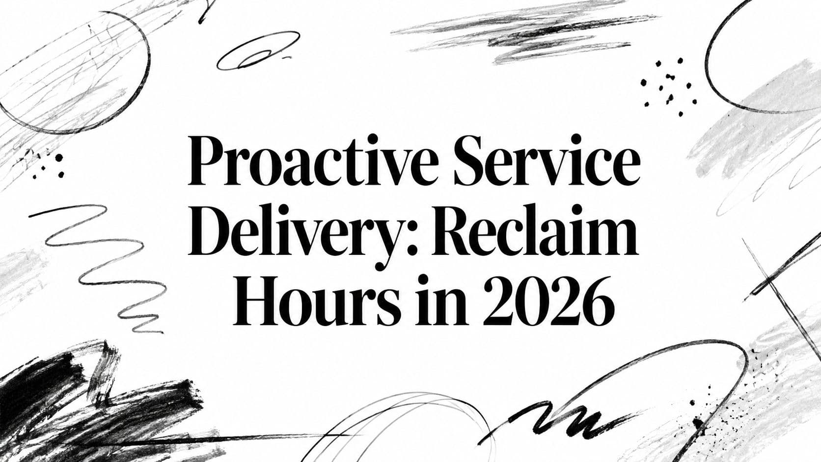 Proactive Service Delivery: Reclaim Hours in 2026
