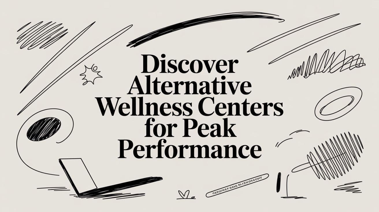 Discover alternative wellness centers for peak performance
