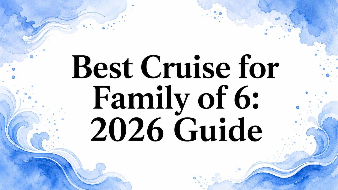 Best Cruise for Family of 6: 2026 Guide